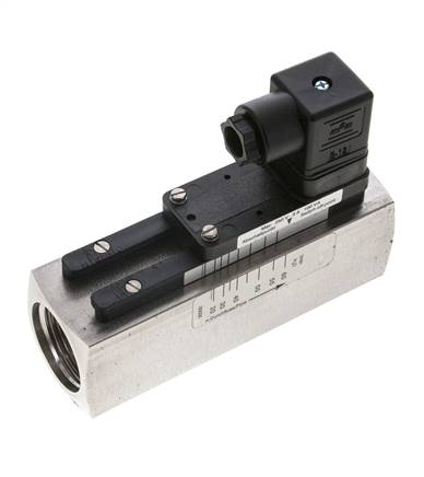 G1'' stainless variable area flow switch water 20-60 l/min 300 bar
