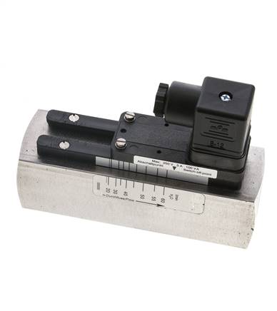 G1'' stainless variable area flow switch water 20-60 l/min 300 bar