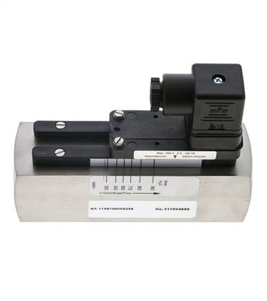 G1'' stainless variable area flow switch water 30-90 l/min 300 bar