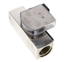 G1'' brass variable area flow meter & switch oil 1-4 l/min