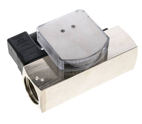 G1'' brass variable area flow meter & switch oil 3-10 l/min