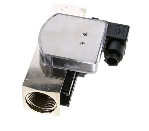 G1'' brass variable area flow meter & switch oil 3-10 l/min