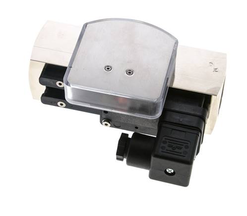 G1'' brass variable area flow meter & switch oil 3-10 l/min