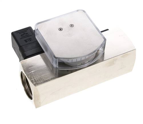 G1'' brass variable area flow meter & switch oil 5-15 l/min