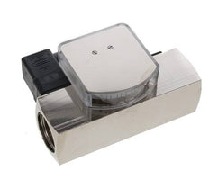 G1'' brass variable area flow meter & switch oil 8-24 l/min