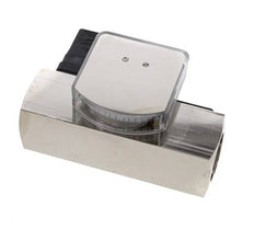 G1'' brass variable area flow meter & switch oil 8-24 l/min
