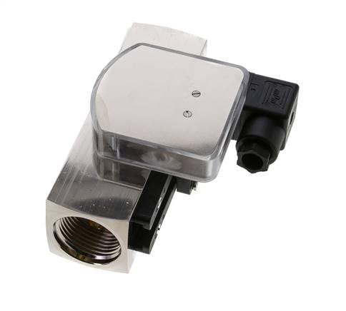 G1'' brass variable area flow meter & switch oil 8-24 l/min