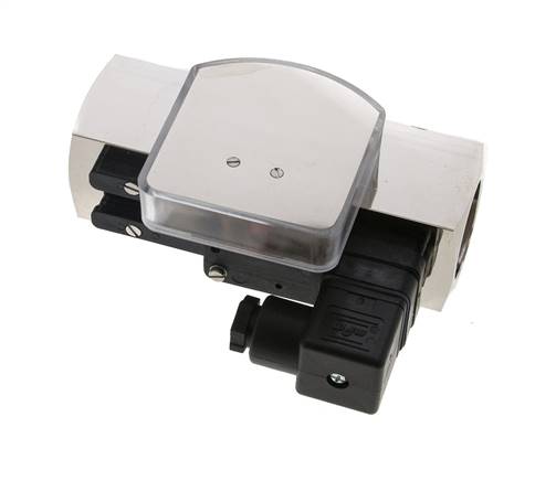 G1'' brass variable area flow meter & switch oil 8-24 l/min
