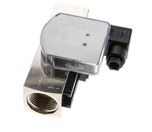 G1'' brass variable area flow meter & switch oil 10-30 l/min