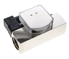 G1'' brass variable area flow meter & switch oil 15-45 l/min
