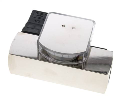 G1'' brass variable area flow meter & switch oil 15-45 l/min