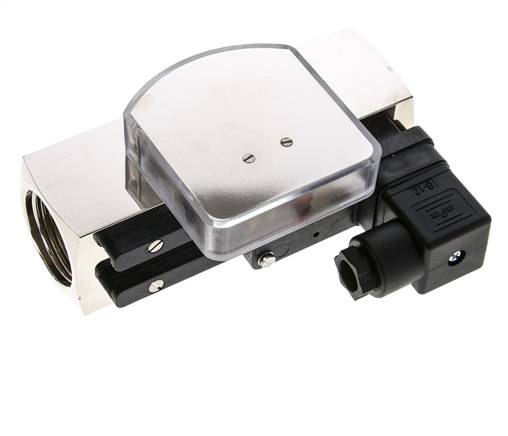 G1'' brass variable area flow meter & switch oil 15-45 l/min