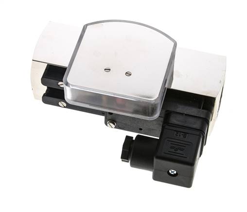 G1'' brass variable area flow meter & switch oil 15-45 l/min