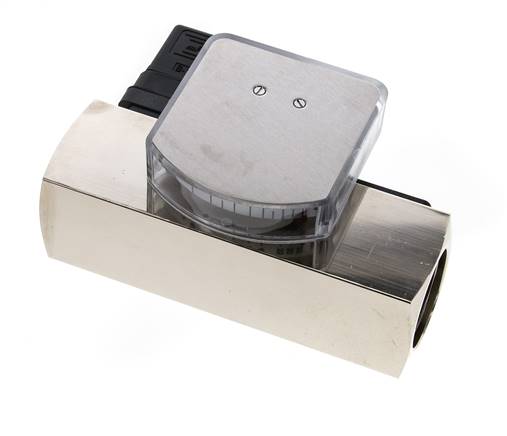 G1'' brass variable area flow meter & switch oil 20-60 l/min