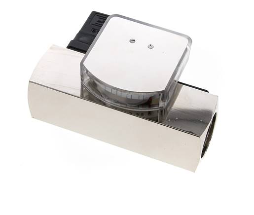 G1'' brass variable area flow meter & switch oil 30-90 l/min