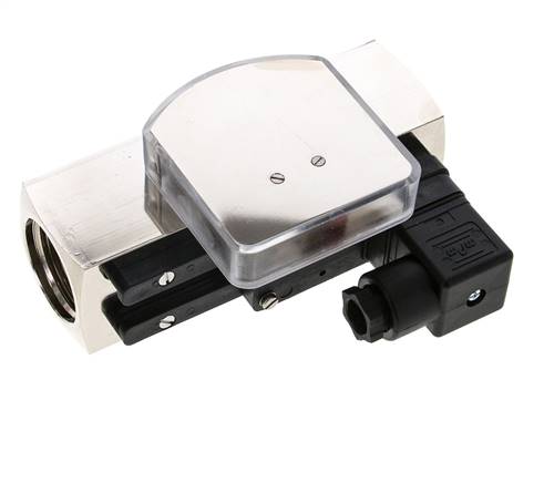 G1'' brass variable area flow meter & switch oil 35-110 l/min