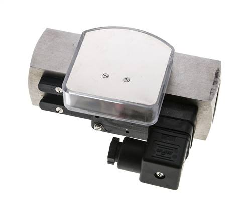 G1'' stainless variable area flow meter & switch oil 3-10 l/min