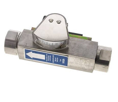 G1'' stainless variable area flow meter & switch oil 8-80 l/min
