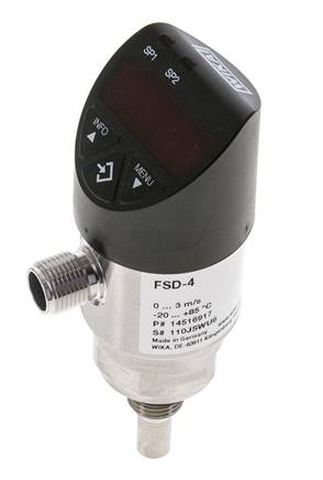 G1/4'' calorimetric flow meter & switch WIKA FSD-4 with IO-Link