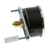 0..60 Bar (0..870 psi) Panel Mount Pressure Gauge Steel/Brass 63 mm Class 2.5 (Bracket)