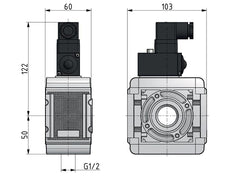 Distributor G3/4 25000 l/min Narrow with Pressure Switch Multifix 5