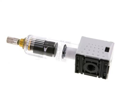 Filter 5microns G1/4'' 1000 l/min Auto (Closed Without Pressure) Polycarbonate Futura 0
