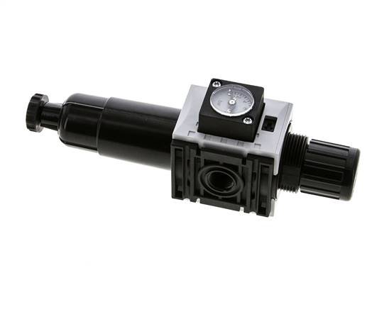 Filter-Regulator G1/4'' 1000 l/min 0.5-8.0bar/7-116psi Semi-Auto Metal Futura 0
