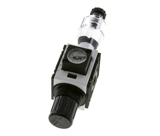 Filter-Regulator G1/4'' 1000 l/min 0.2-4.0bar/3-58psi Semi-Auto Polycarbonate Futura 0