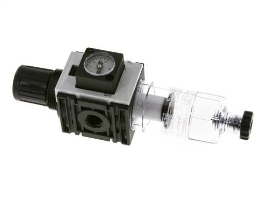 Filter-Regulator G1/4'' 1000 l/min 0.2-4.0bar/3-58psi Semi-Auto Polycarbonate Futura 0