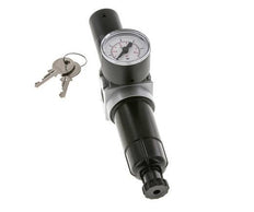 Filter-Regulator G1/4'' 1450 l/min 0.1-3.0bar/1-44psi Semi-Auto 40 mm Pressure Gauge Cylinder Lock Metal Multifix 0