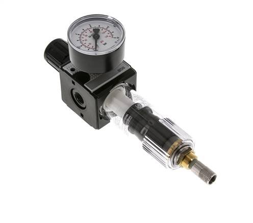 Filter-Regulator G1/4'' 1600 l/min 0.2-6.0bar/3-87psi Auto (Closed Without Pressure) Polycarbonate Multifix 1