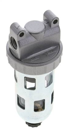 Filter 5microns G1/4'' 800 l/min Semi-Auto Protective Cage Polycarbonate Standard 1