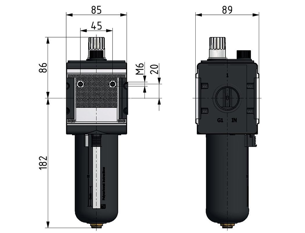 Lubricator G1'' Metal Multifix 4