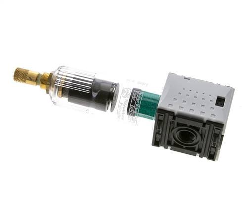 Microfilter 0.01microns G1/4'' 190 l/min Auto Polycarbonate Futura 0