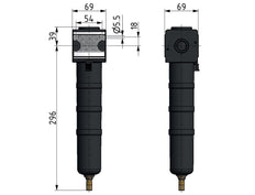Pre-Filter 0.3microns G1/2'' 650 l/min Auto Metal Multifix 2