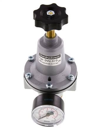 Pneumatic Pressure Relief Valve G1/2 Air 0.5-10bar (7-145psi)