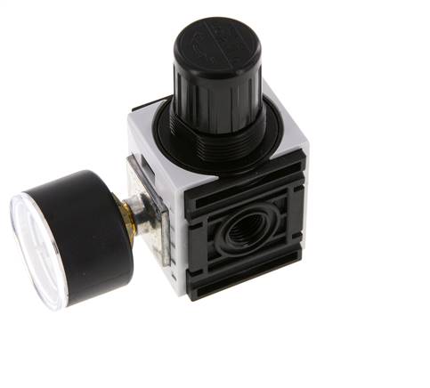 Pressure Regulator G1/4'' 1000 l/min 0.2-4.0bar/3-58psi PA 40 mm Pressure Gauge Futura 0
