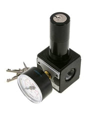 Pressure Regulator G3/8'' 2100 l/min 0.5-16.0bar/7-232psi Zinc Die-Cast Cylinder Lock Multifix 1
