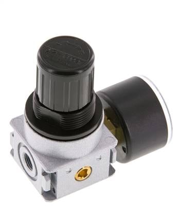 Pressure Regulator G1/8'' 600 l/min 0.2-6.0bar/3-87psi Zinc Die-Cast 40 mm Pressure Gauge Multifix 0