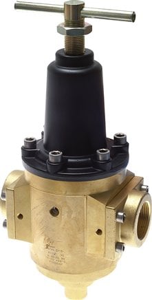 Pressure Regulator G1 1/2'' 15000 l/min 2.0-30.0bar/29-435psi Brass Gases Liquids