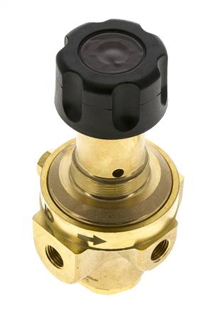 Pressure Regulator G1/4'' 490 l/min 0.5-8.0bar/7-116psi Brass Gases Liquids