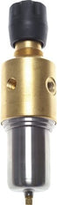 Filter-Regulator G1/4'' 800 l/min 0.1-1.5bar/1-22psi Manual Brass/Stainless Steel