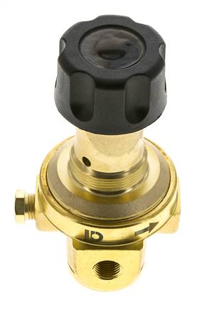 Pressure Regulator G1/4'' 490 l/min 0.1-1.5bar/1-22psi Brass Gases Liquids