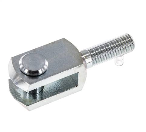 Clevis Rod-end Pin M12 Male Zinc plated steel