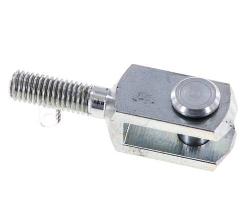 Clevis Rod-end Pin M8 Male Zinc plated steel