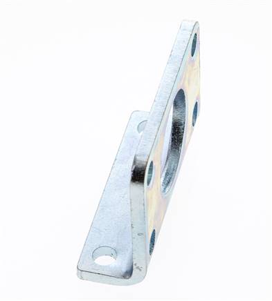 Foot Mount 32 mm Round Zinc plated steel