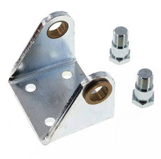 Swivel Fixation for 63 mm Round Cylinder Zinc plated steel