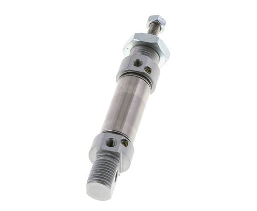 ISO 6432 Round Double Acting Cylinder 16-10mm - Magnetic - Damping