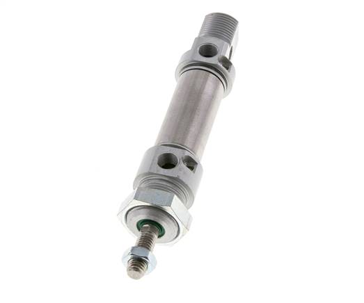 ISO 6432 Round Double Acting Cylinder 20-15mm - Magnetic - Damping