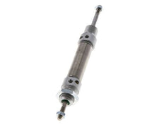 ISO 6432 Round Double Acting Cylinder 16-25mm - Magnetic - Damping - Male Threaded - Double Rod
